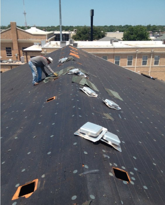 Slide of Roof 1 Construction