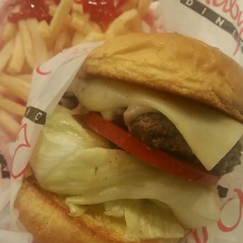 Ruby's Diner - Ruby original burger with pepper jack cheese - Burgers Near Me - Newport Beach, California Ruby's Diner - Ruby original burger with pepper jack cheese - Burgers Near Me - Newport Beach, California