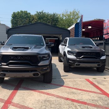 Houston Tint Connection - Ram TRX full tint front angle comparison. - Car Window Tinting Near Me - Tomball, Texas