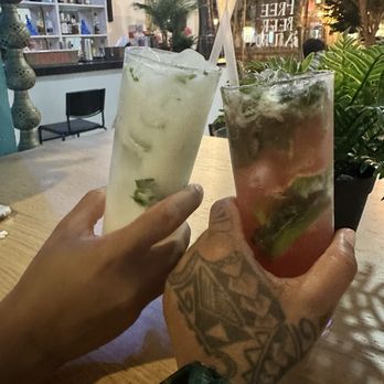 Pani Agua - Coconut mojito & raspberry mojito - Caribbean Near Me - San Juan, Puerto Rico Pani Agua - Coconut mojito & raspberry mojito - Caribbean Near Me - San Juan, Puerto Rico