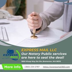 Express Mail - Documents need officiating? Our Notary Public services are here to seal the deal.