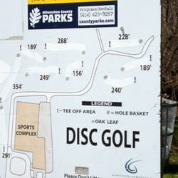 Milwaukee County Indoor Sports Complex - There's a disc golf course that starts next to the complex and runs through Froeming Park behind the building.
