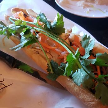 Pho Saigon Pearl - Bbq Pork Banh Mi Sandwich.  Bread was fresh and sooo good! - Vietnamese Near Me - Irvine, California