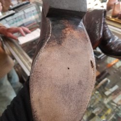 Montana Shoes - Before sole and heel repair.