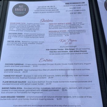 Pat and Gracie's - What's for dinner. Must start with an appetizer - Comfort Food Near Me - Columbus, Ohio