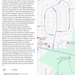 Sitwell Dental - After Sitwell had replied to my google review, I was certain to respond with the truth. They had their reply and my response removed.