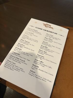 Menu photo 6 Williams & Graham Denver, CO