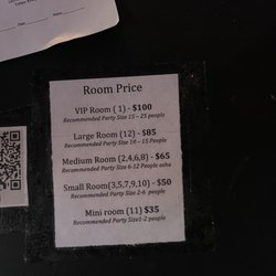 Music Box Karaoke Lounge - Room Price