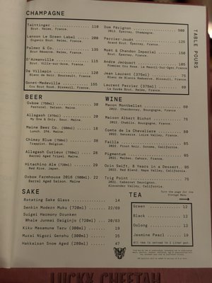 Menu photo 5 Lucky Cheetah Portland, ME