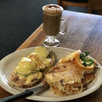 Old Monterey Cafe - Crab Benedict with avocado, hash browns and caffe latte - Breakfast & Brunch Near Me - Monterey, California Old Monterey Cafe - Crab Benedict with avocado, hash browns and caffe latte - Breakfast & Brunch Near Me - Monterey, California