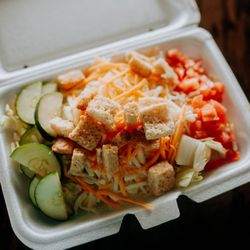 Cutter's Pizzeria of Oxford - House salad made with fresh ingredients