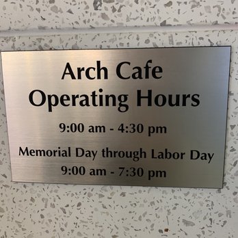 The Arch Cafe - Operating Hours - American Near Me - Saint Louis, Missouri The Arch Cafe - Operating Hours - American Near Me - Saint Louis, Missouri