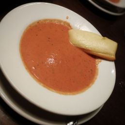 Tomato Soup and Fresh Bread Stick Tomato Soup and Fresh Bread Stick
