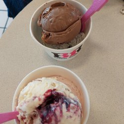 Baskin-Robbins - Ready to dig in! Baseball Nut, Peanut Butter Chocolate & others underneath