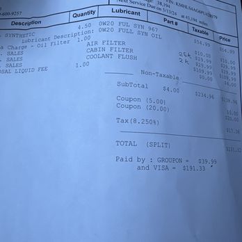 Discount Kar Kare - The proof of the money grabbing. - Auto Repair Near Me - Lewisville, Texas