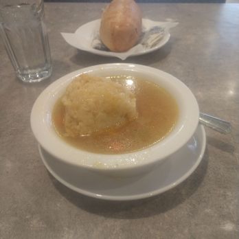 Dappers East - Matzo ball soup and bread soft and warm - Breakfast & Brunch Near Me - Chicago, Illinois