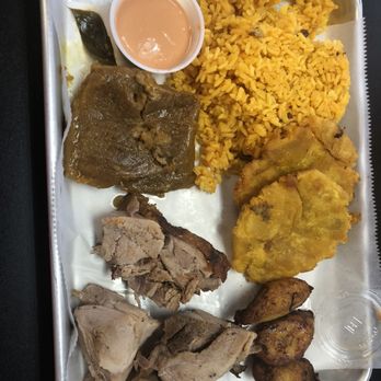 Chazito's Latin Cuisine - 1st Saturday Pork Roast. A full platter of favorites. Delicious! - Latin American Near Me - Pooler, Georgia Chazito's Latin Cuisine - 1st Saturday Pork Roast. A full platter of favorites. Delicious! - Latin American Near Me - Pooler, Georgia