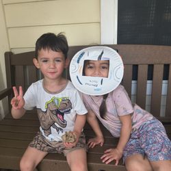 Country Home Learning Center at Medical Center - My kids having fun just coming out of daycare