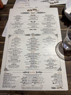 Menu photo 8 Dirty Taco and Tequila - Woodbury Woodbury, NY Menu photo 8 Dirty Taco and Tequila - Woodbury Woodbury, NY