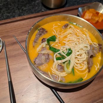 Andamiro - Gukbap with beef and kimchi sauce - Korean Near Me - Brooklyn, New York