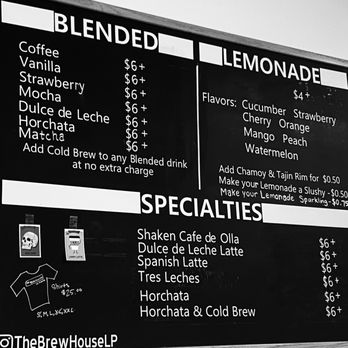 The Brew House - Menu (May 24, 2026) - Part 1 - Coffee & Tea Near Me - La Puente, California The Brew House - Menu (May 24, 2026) - Part 1 - Coffee & Tea Near Me - La Puente, California