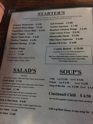 Menu photo 2 The Thompson House Indianapolis, IN