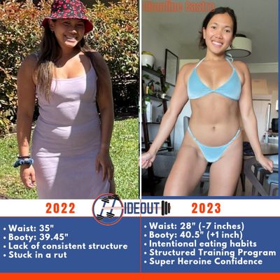 Super-Women Before & Afters! - These Before & After's are the fruits of Hideout Fitness' expertise in coaching, along with scientifically backed training system and nutrit Super-Women Before & Afters! - These Before & After's are the fruits of Hideout Fitness' expertise in coaching, along with scientifically backed training system and nutrit