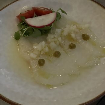 Iki Nori - Halibut carpaccio - Japanese Near Me - Los Angeles, California Iki Nori - Halibut carpaccio - Japanese Near Me - Los Angeles, California