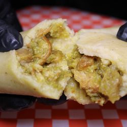 Chicharron, Pork Belly in a green salsa.