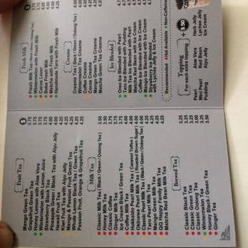 Sharetea - Cutest little takeout menu - fits in your wallet! - Coffee & Tea Near Me - Fullerton, California Sharetea - Cutest little takeout menu - fits in your wallet! - Coffee & Tea Near Me - Fullerton, California