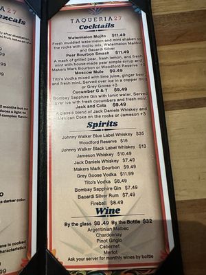 Menu photo 5 Taqueria 27 Lehi, UT