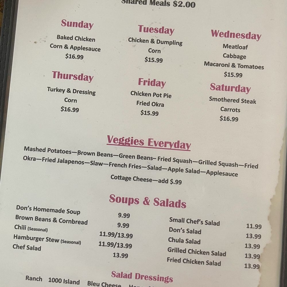 Neal's Cafe - Menu - Diners Near Me - Springdale, Arkansas Neal's Cafe - Menu - Diners Near Me - Springdale, Arkansas
