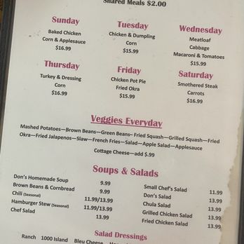 Neal's Cafe - Menu - Diners Near Me - Springdale, Arkansas