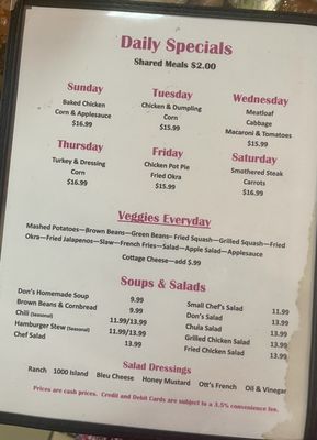 Menu photo 5 Neal's Cafe Springdale, AR