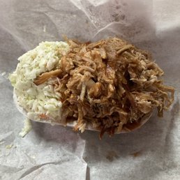 BBQ with white slaw BBQ with white slaw