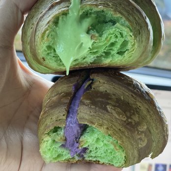 CA Bakehouse - Kaya Croissant (best) and Ube Taro Croissant (not so good) - Bakeries Near Me - San Jose, California
