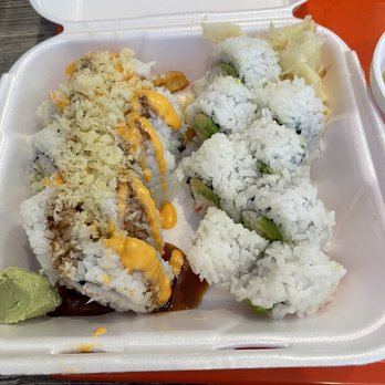 Sushi N Go - 21. Crunch Roll 14. CA Tempura Roll Roll Combo - Sushi Bars Near Me - Norwalk, California Sushi N Go - 21. Crunch Roll 14. CA Tempura Roll Roll Combo - Sushi Bars Near Me - Norwalk, California
