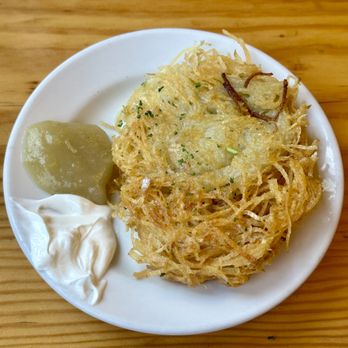 Speisekammer - potato pancakes with applesauce and sour cream - German Near Me - Alameda, California