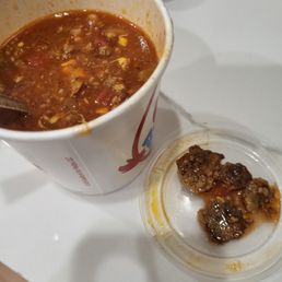 Chunks of hamburger patty Chunks of hamburger patty