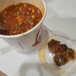 Wendy's - Chunks of hamburger patty