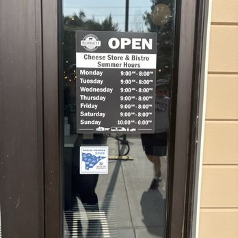 Burnett Dairy - Hours on the door - Cheese Shops Near Me - Duluth, Minnesota