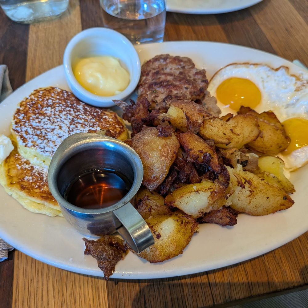 Plow - The Plow, sunnyside eggs and house-made pork sausage patties - Breakfast & Brunch Near Me - San Francisco, California Plow - The Plow, sunnyside eggs and house-made pork sausage patties - Breakfast & Brunch Near Me - San Francisco, California