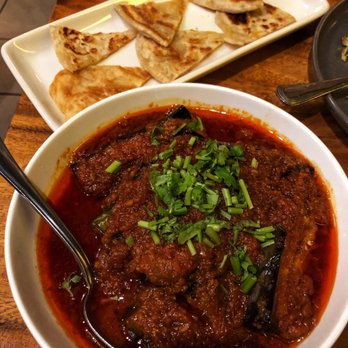 Rangoon Burmese Kitchen - Palatha & eggplant curry - Burmese Near Me - Honolulu, Hawaii