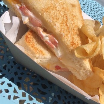 Coachwhip Cafe - Cheddar, Havarti and Goat Cheese Grilled Cheese - Food Trucks Near Me - Coleville, California