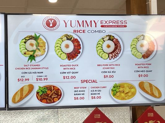 Menu photo 3 Yummy Express Westminster, CA