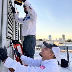 The Cooling Company - Summerlin HVAC & Plumbing - HVAC maintenance | 702-935-9693: Panel off, hardware checked, coil access prepped for better airflow. Call 702-935-9693.