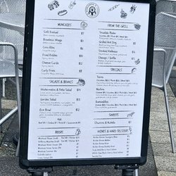 Beer Garden & Kitchen - Menu Board