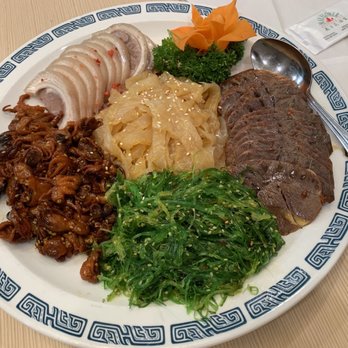 Mayflower Restaurant - Assorted Appetizer Platter (Jelly Fish, Squid, Pork Hock, Beef Shanks and Seaweed Salad) - Chinese Near Me - Milpitas, California Mayflower Restaurant - Assorted Appetizer Platter (Jelly Fish, Squid, Pork Hock, Beef Shanks and Seaweed Salad) - Chinese Near Me - Milpitas, California