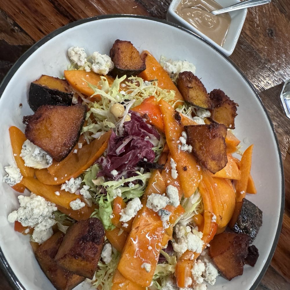 Flour Dust Pizza - Persimmon pumpkin blue cheese salad - Pizza Near Me - Roseville, California Flour Dust Pizza - Persimmon pumpkin blue cheese salad - Pizza Near Me - Roseville, California
