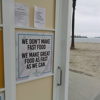 Saltwater Deck - I do like the sign - and yes, that's the beach in the background of the sign - New American Near Me - Long Beach, California Saltwater Deck - I do like the sign - and yes, that's the beach in the background of the sign - New American Near Me - Long Beach, California